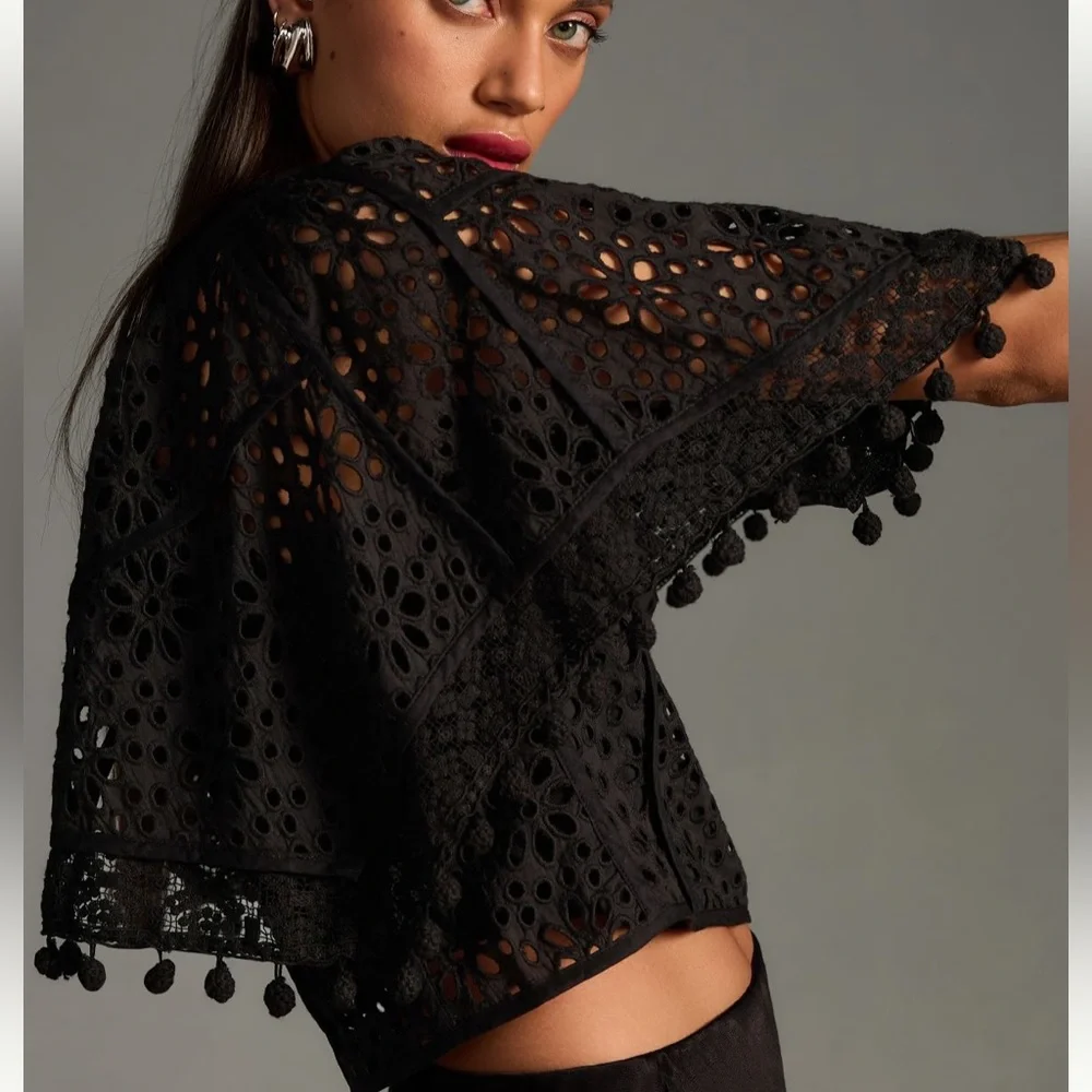 Victorian Cutwork Blouse NWT M
